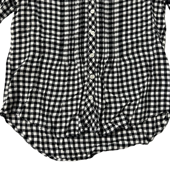 Croft & Barrow - Womens Checkered Peplum Top Sz MDP - Picture 4 of 9